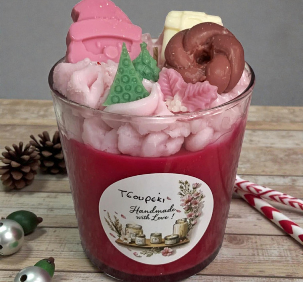 ΧΡΙΣΤΟΥΓΕΝΝΙΑΤΙΚΟ ΚΕΡΙ ΣΟΓΙΑΣ ΜΕ ΑΡΩΜΑ ΤΣΟΥΡΕΚΙ