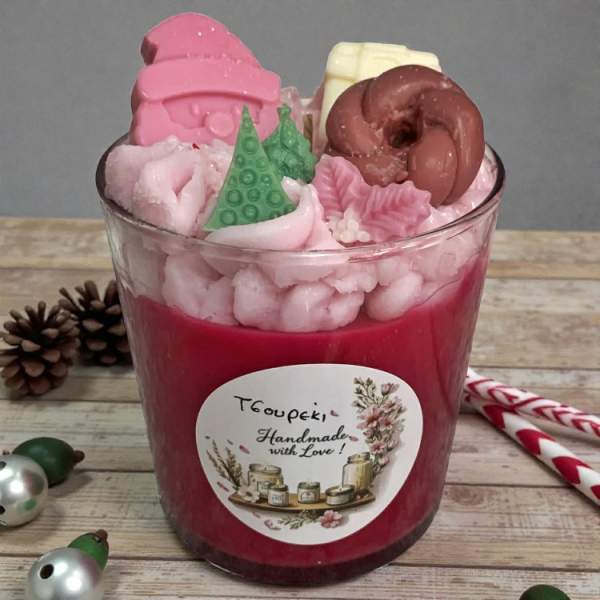 ΧΡΙΣΤΟΥΓΕΝΝΙΑΤΙΚΟ ΚΕΡΙ ΣΟΓΙΑΣ ΜΕ ΑΡΩΜΑ ΤΣΟΥΡΕΚΙ