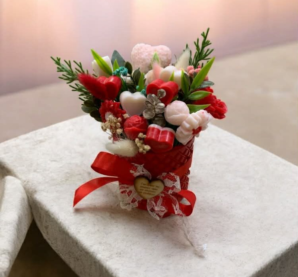 Χειροποίητη Σύνθεση με Κεριά Σόγιας